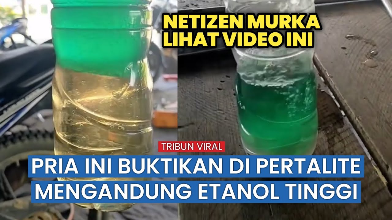 Viral! Pria Buktikan Pertalite Mengandung Etanol, Tunjukkan Fenomena “Separation Phase”
