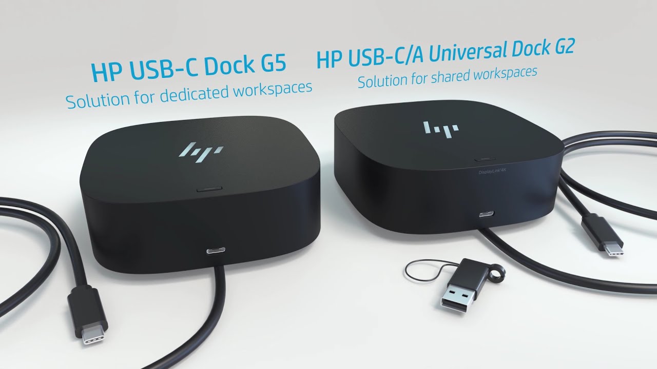 HP USB-C Universal Docks Animated Product Overview