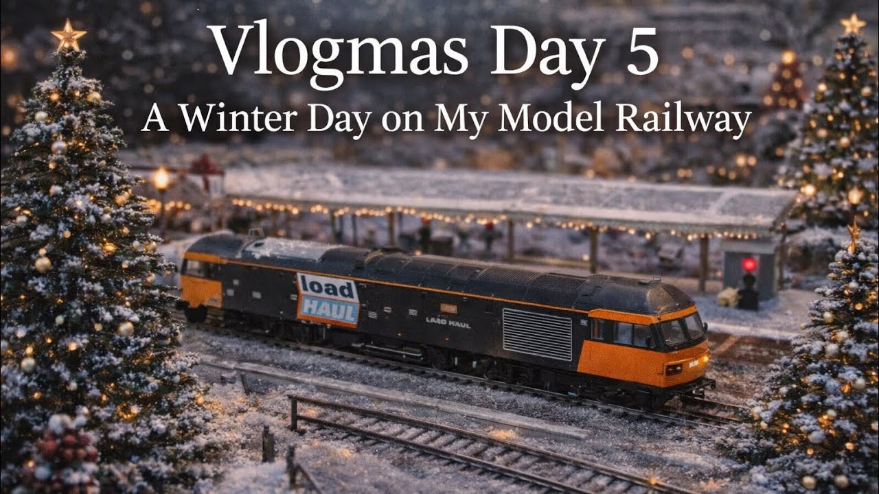 Vlogmas Day 5 - A winters Day on my Hornby Model Railway Layout #hornby #modelrailway 