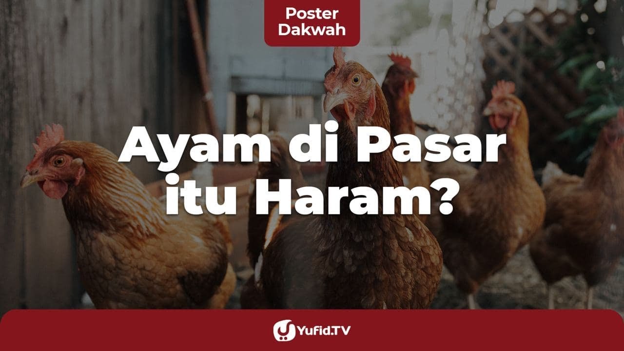 Beli di Pasar, Daging Ayam Halal atau Haram? - Poster Dakwah Yufid TV