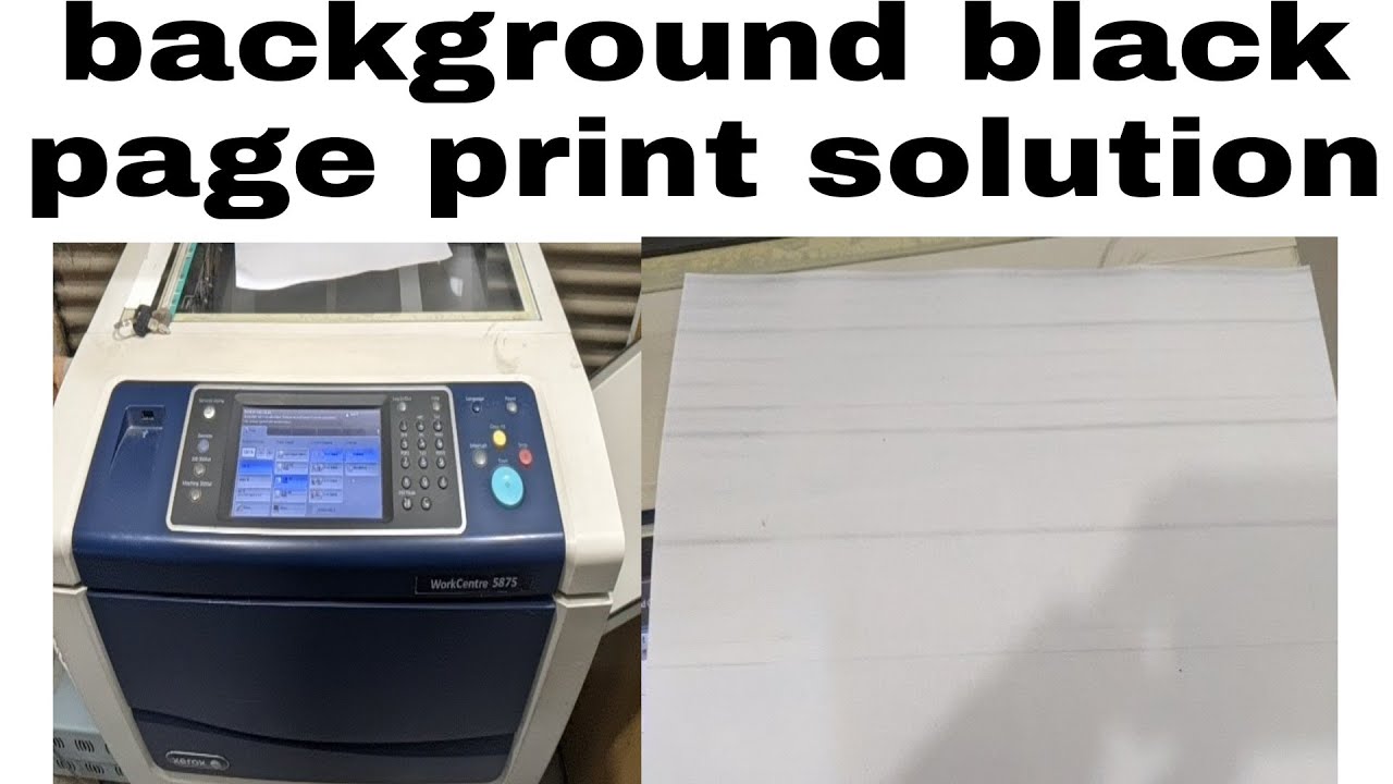 how to Xerox 5855/5875 print quality black page print | print quality | ghani trader