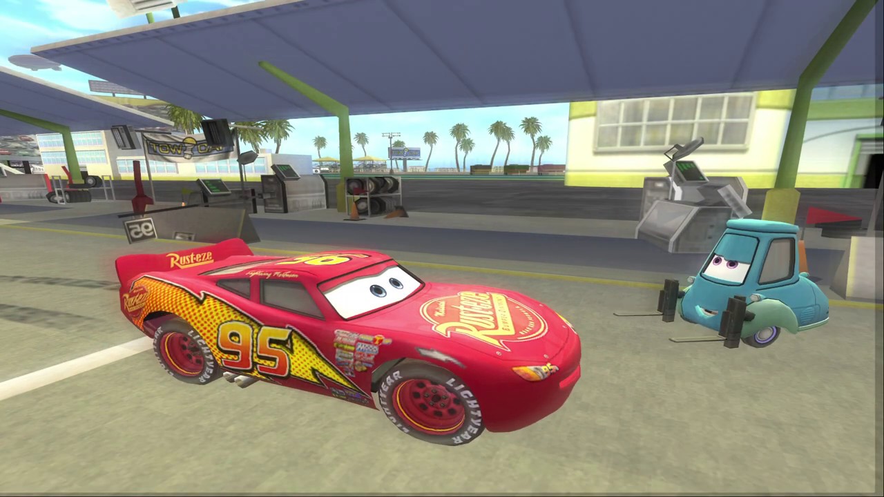 Cars PS2 Gameplay Palm Mile Speedway (PCSX2)