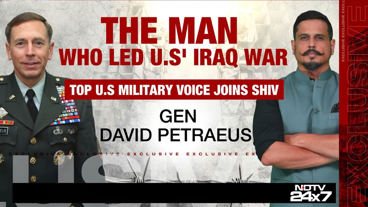 Ведущий американский генерал Дэвид Х. Петреус, руководивший войной США в Ираке, дал интервью теле...