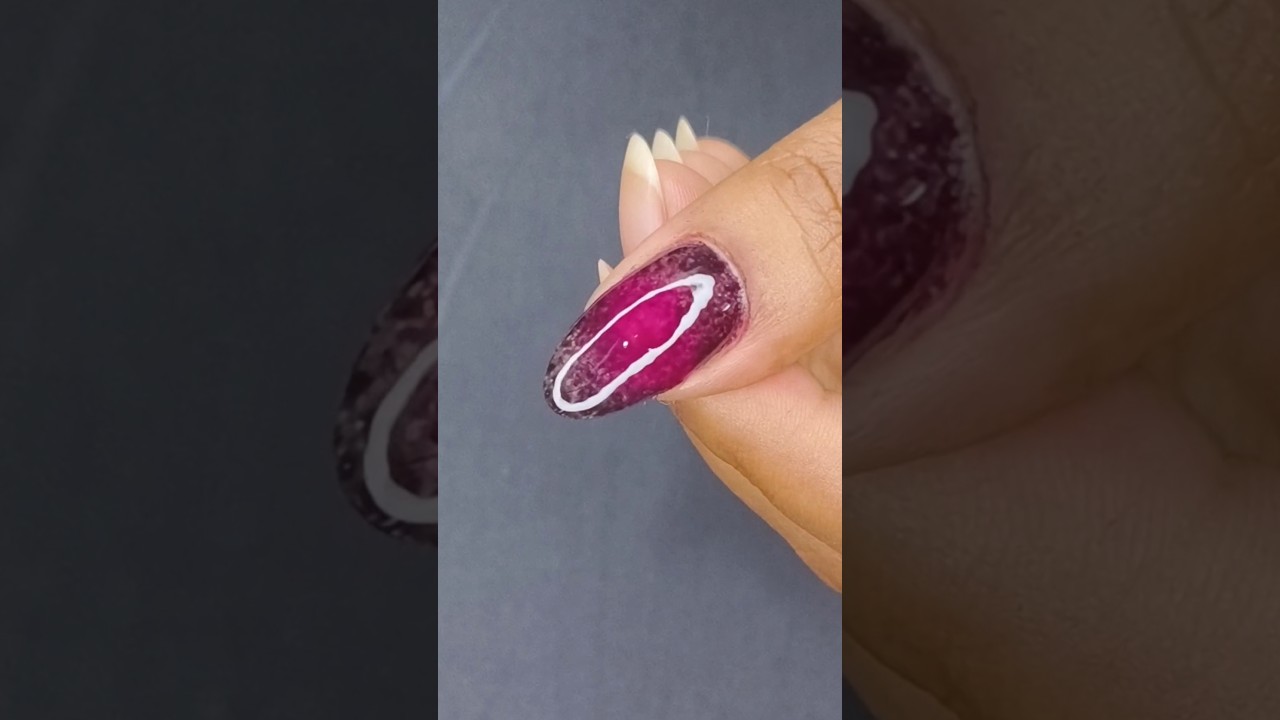 Easy Ombre Nail Art 💜 | Simple DIY Gradient Nails 💅 #shorts