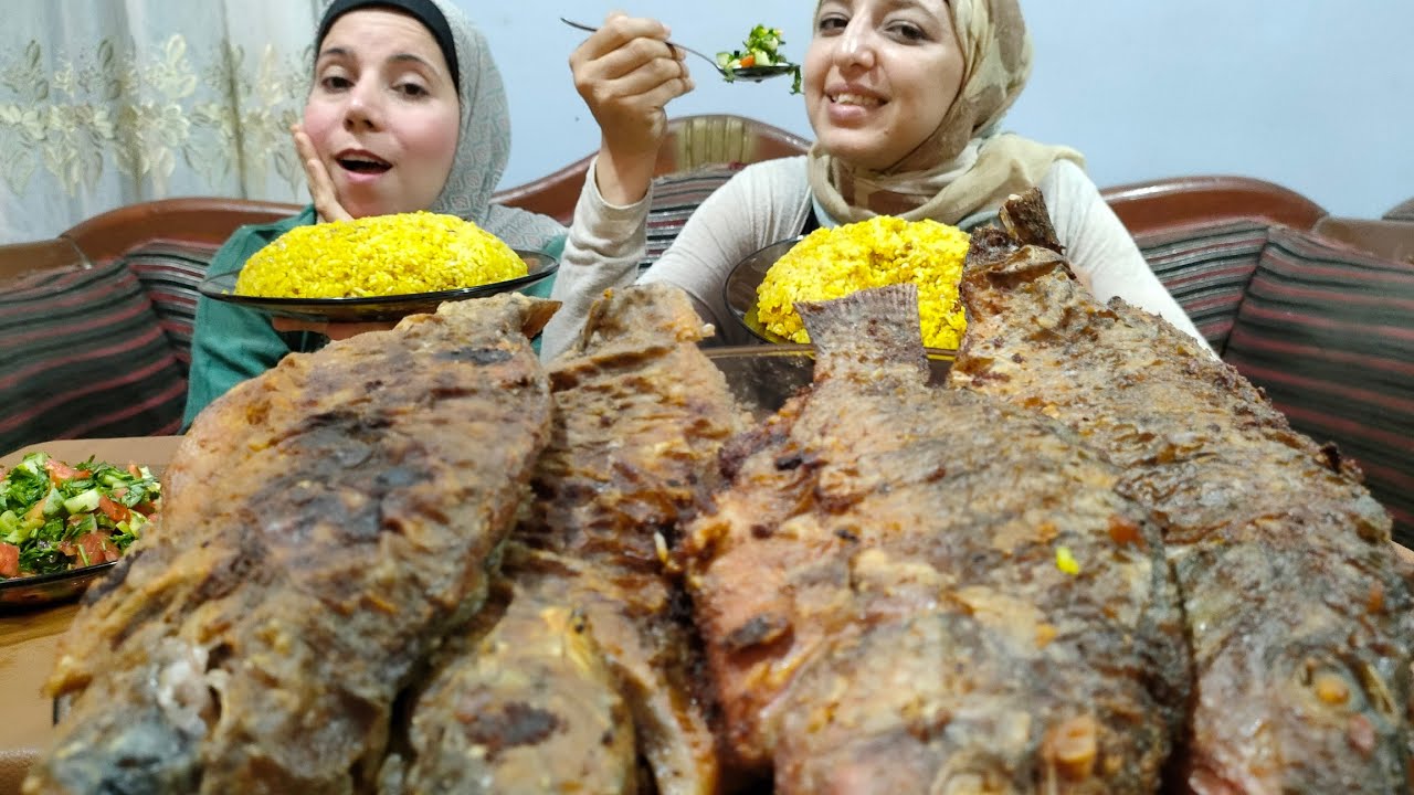 تحدي البلطي🐠🐬 البلدي والارز🥗 الصياديه مع امال والعقاب كنت هاعمله في احمد ازاي مش عارفه🧟🧜