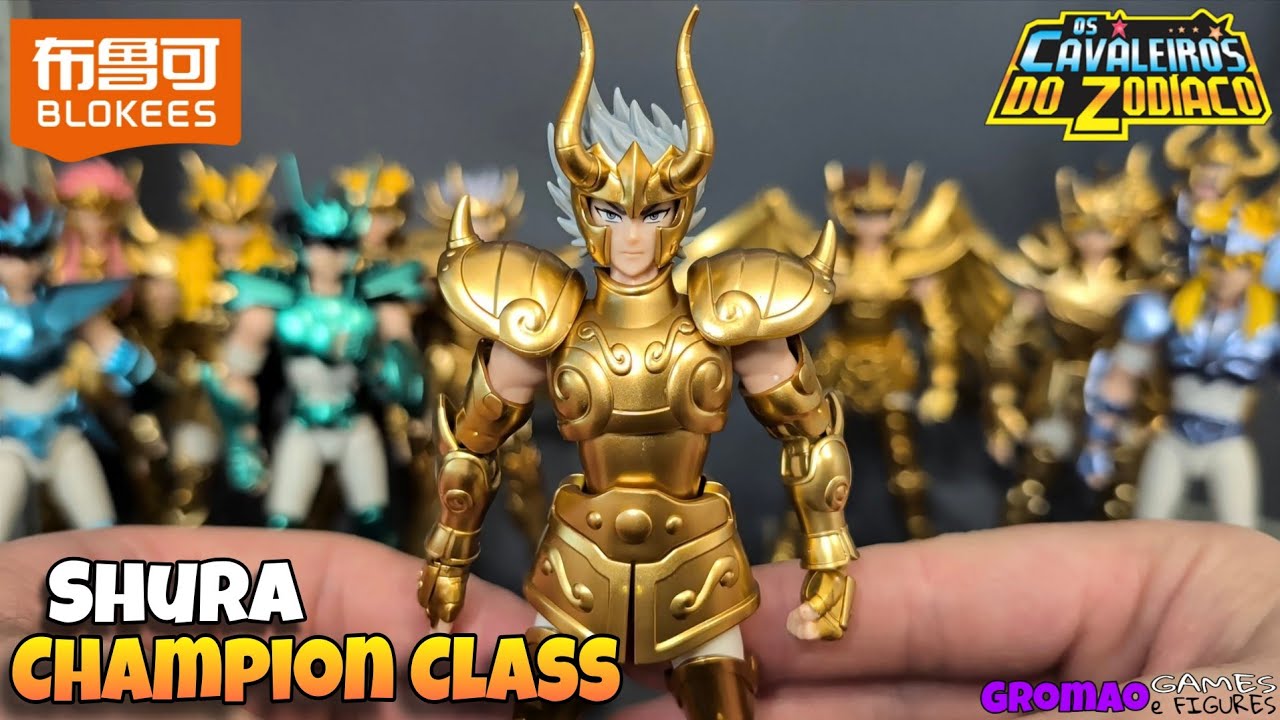 🇧🇷 Shura de Capricórnio Champion Class da Blokees. Action Figures dos Cavaleiros do Zodíaco. #cdz 