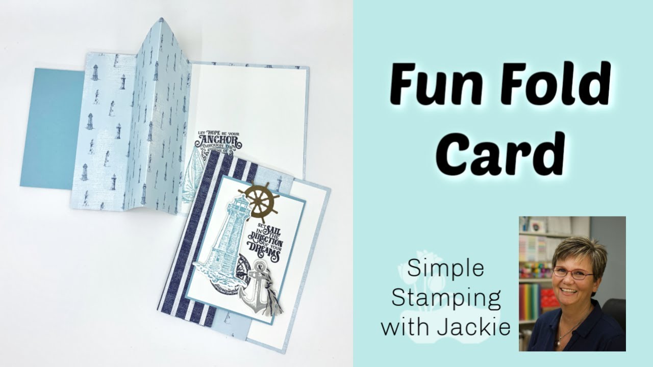 How to Make an Easy Fun Fold Card with Designer Paper