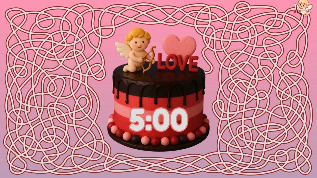 5 Minute Timer Bomb VALENTINES CAKE
