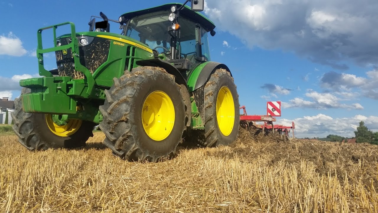 John Deere 6095MC + Hosch Grubber | Gerste Feldbearbeitung