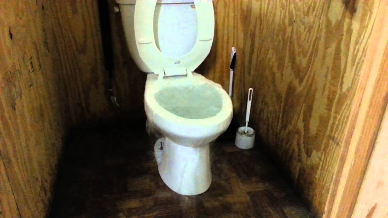 Toilet overflow,  stormy night in Chicago