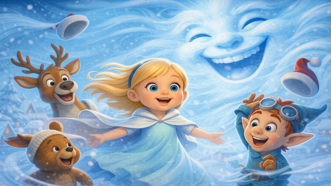 The Laughing North Wind – Lumi’s Playful Christmas Breeze 🌬️✨
