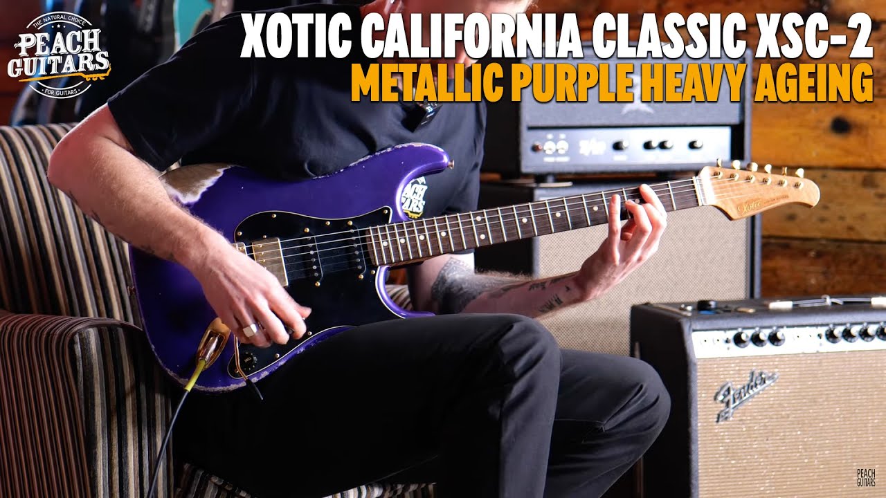 Xotic California Classic XSC-2 Metallic Purple Heavy Ageing