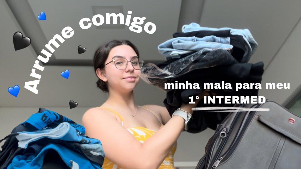 Arrumando minha mala pro meu 1° INTERMED!
