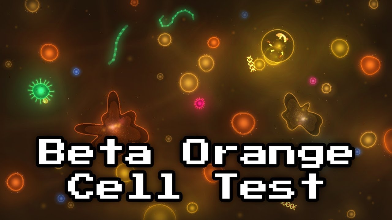 (6m Beta Screen Test) Orange Ancient Alien Microorganisms — Fantastic Cells with Bioluminescence