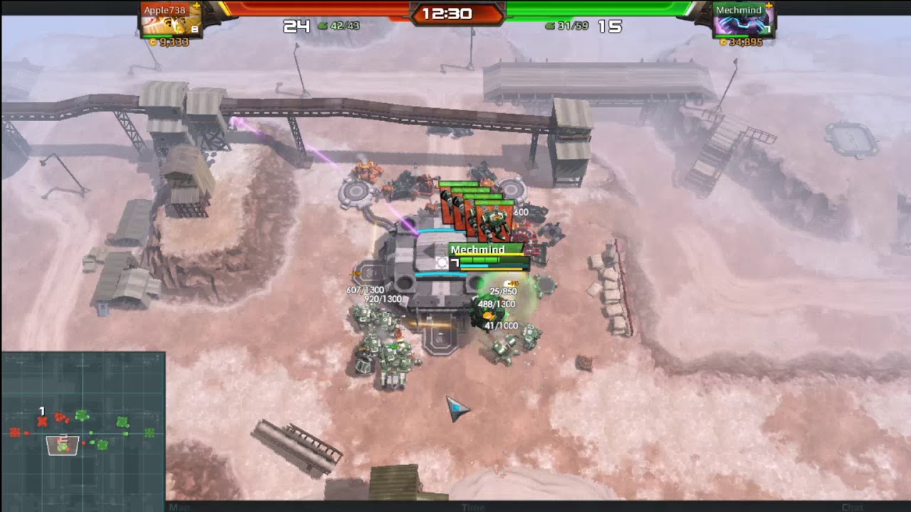 Airmech Strike CRAZY 1v1: Apple738 - VS - Mechmind