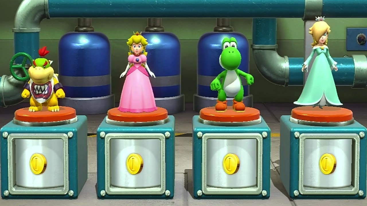 Super Mario Party - Timing Is Money - Bowser Jr Peach Rosalina Yoshi All Funny Minigames