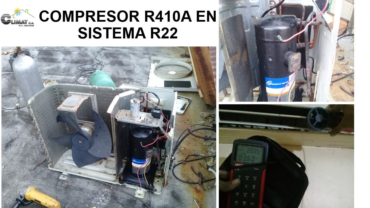Compresor R410a en sistema R22 con similar desplazamiento volumetrico,  ¿se puede?, ¿funcionara?