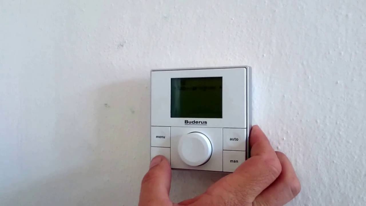 Buderus GB062 termostat manual ovládání
