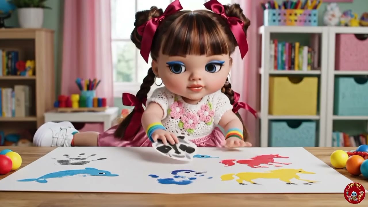 Hebrew | האמנות של טביעות יד של אלה | Ella’s Handprint Art