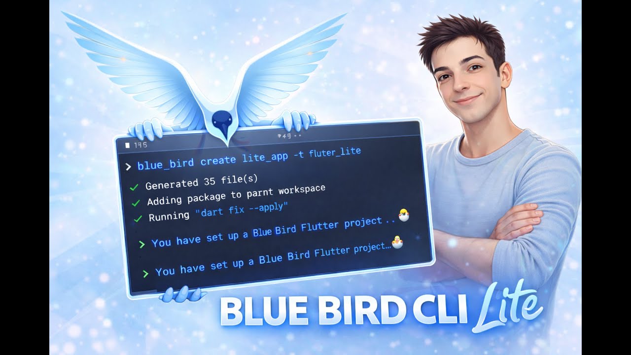 Blue Bird CLI Lite: The Faster Way to Start a Flutter App (No Monorepo!)