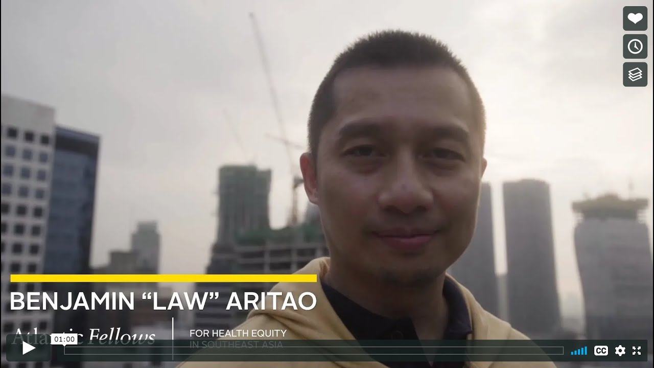 Lawrence Aritao, Atlantic Fellow for Health Equity in Southeast Asia