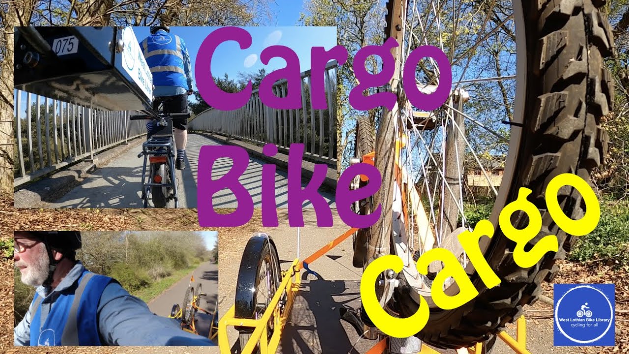 Bike cargo on a cargo bike: Tern GSD and Carla Cargo flatbed trailer