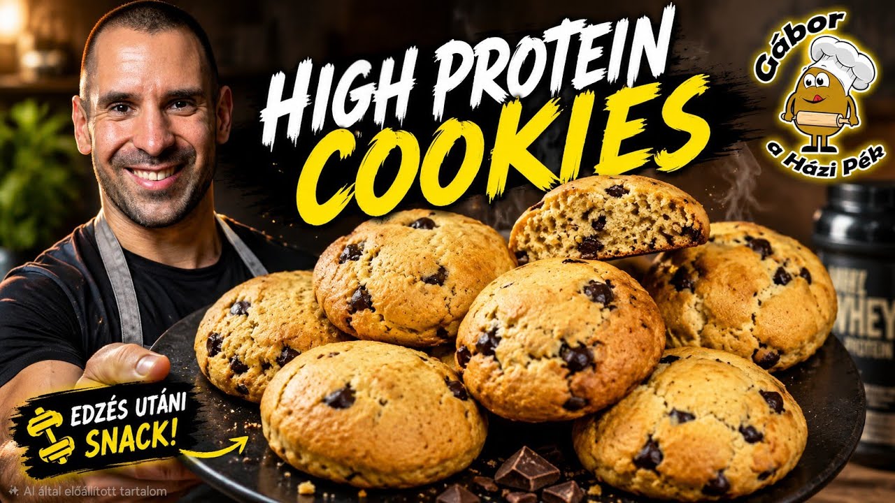 High Protein Cookies 💪🍪 | Vastag Amerikai Stílusban, Cukor Nélkül