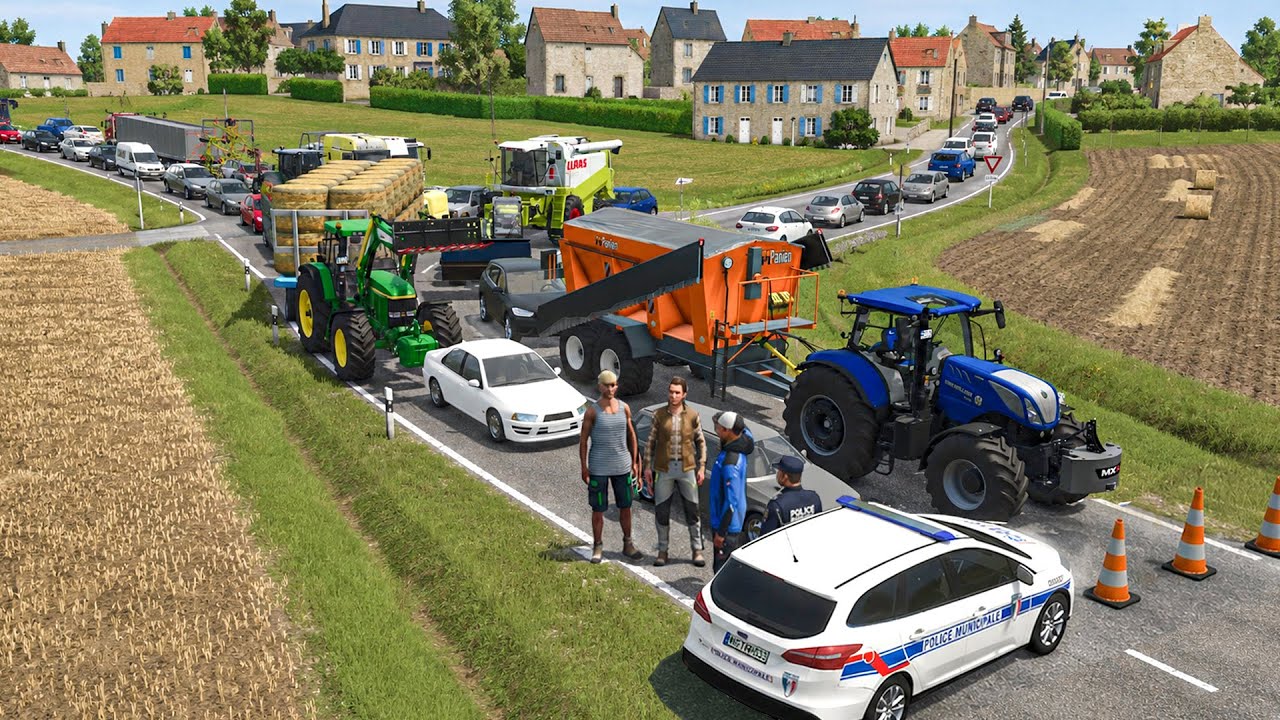 Coinc&eacute; dans les BOUCHONS en Tracteur | FS25 Roleplay