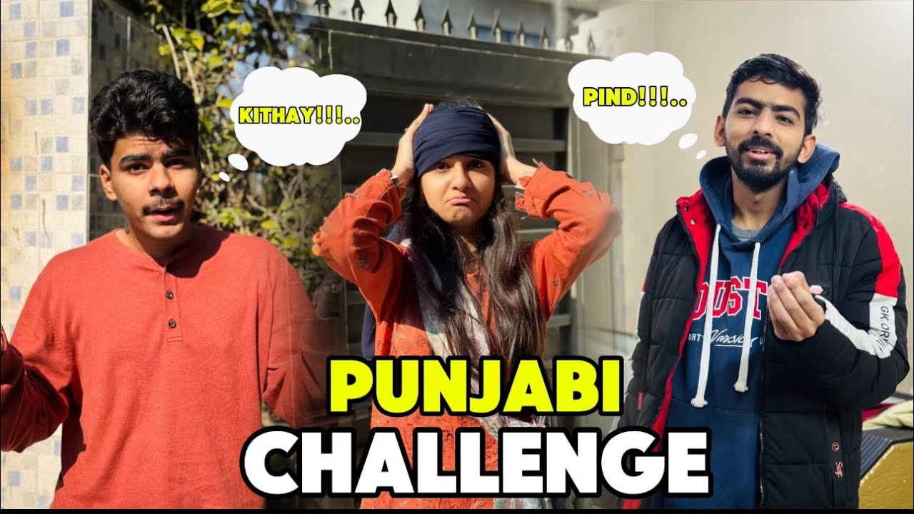 Only Punjabi Challenge 😅ll Mughay Punishment Karni Pari😌