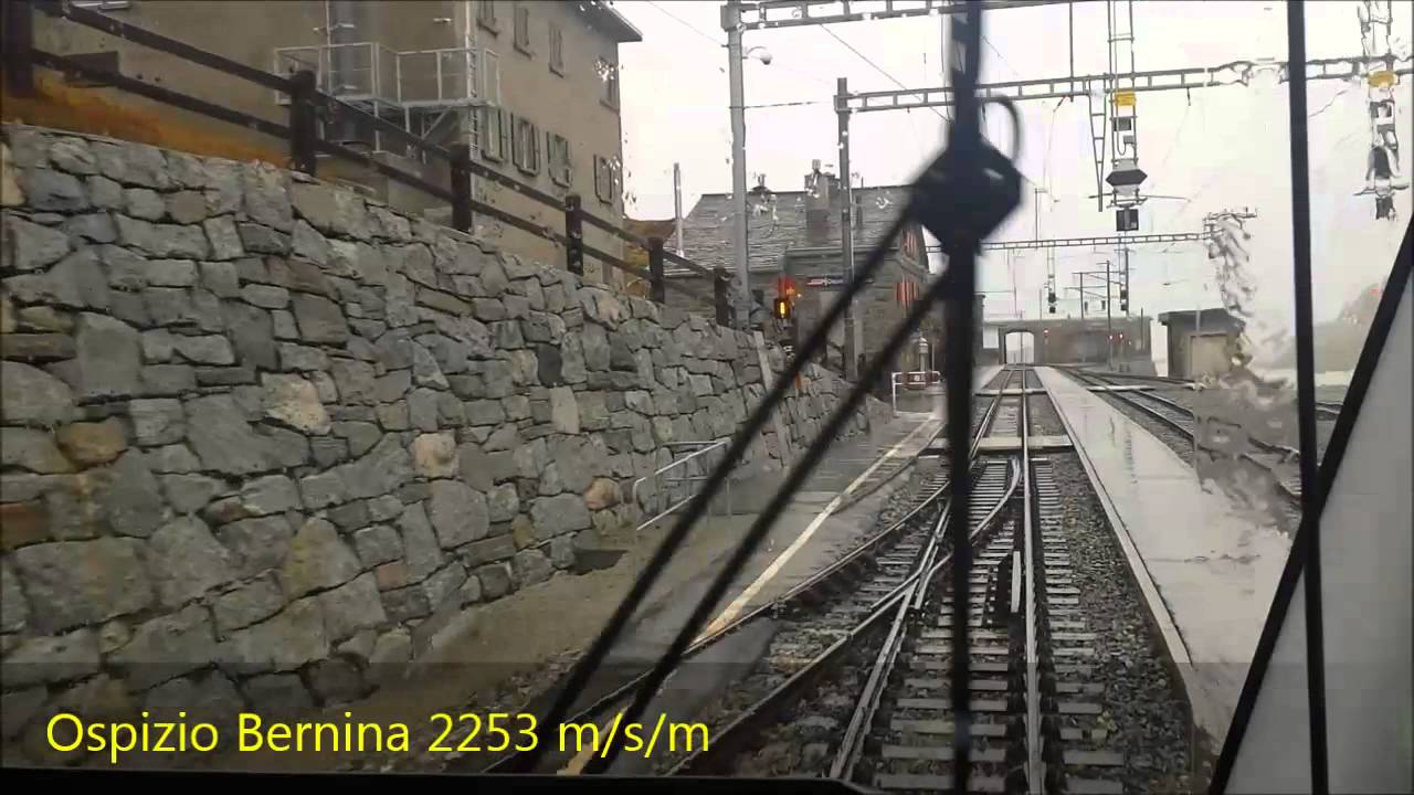 13.10.2014 In cabina con macchinista, tra Coira e Poschiavo / F&uuml;hrerstandsfahrt  Chur bis Poschiavo.
