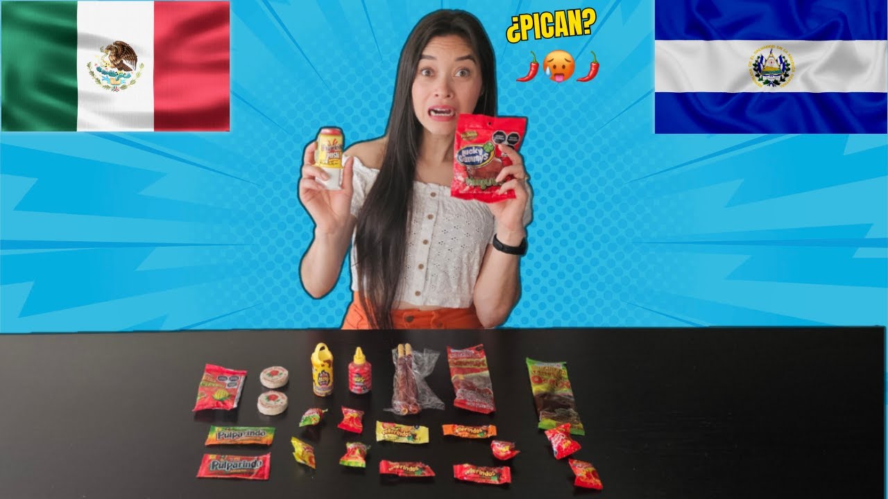 ¡Salvadoreña probando DULCES MEXICANOS por primera vez! 🇲🇽🇸🇻🌶️🍬