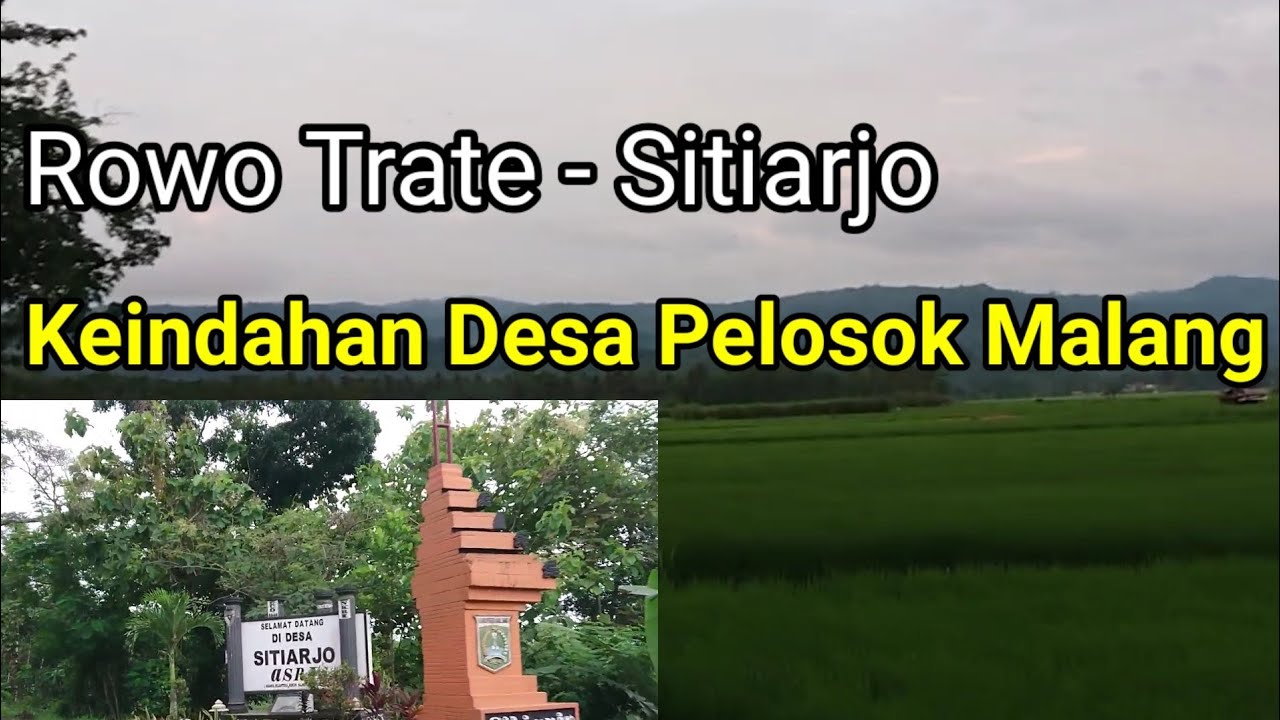 Suasana Desa Kristen Sitiarjo Malang Selatan.