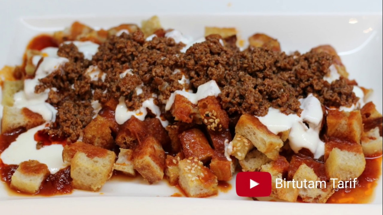 300 gr kıyma ile 5-6 kişi Doyuran Bayat Ekmek Kebabı