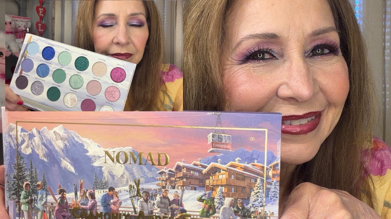 Обзор палетки теней GRWM WITH NOMAD CHAMONIX! Более 50/60