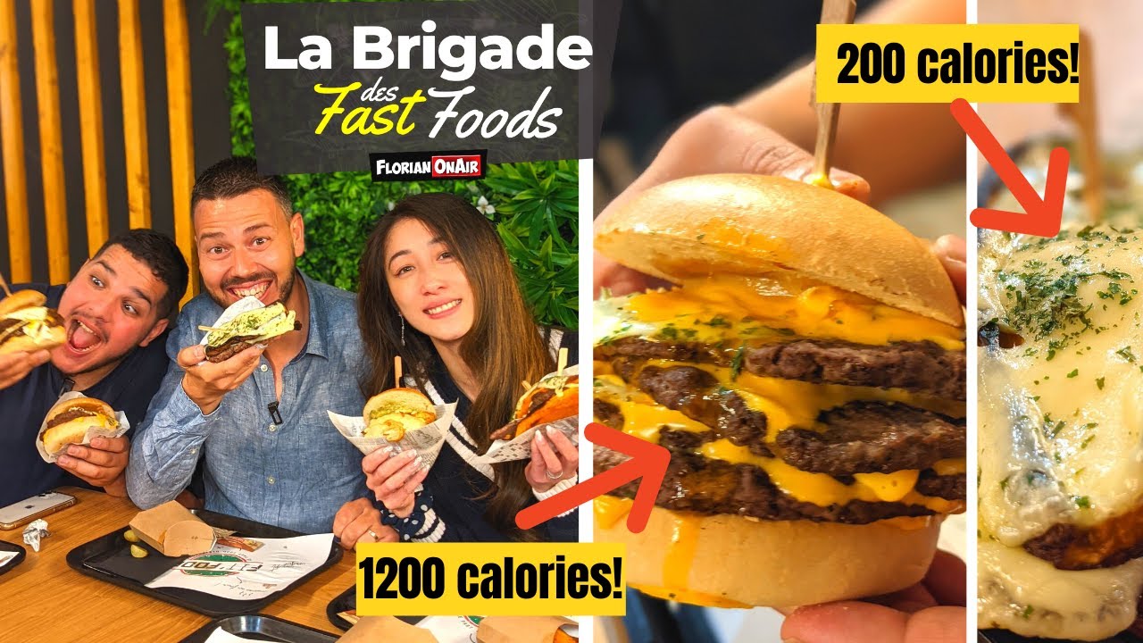 BURGER à 200 calories VS 1200 calories:  La Brigade des Fast Foods teste! - VLOG 1218
