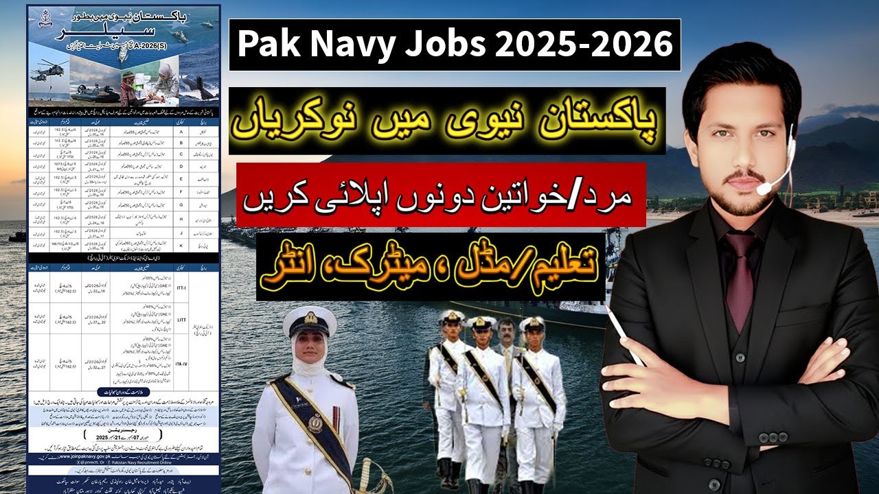 Pakistan Navy Sailors Jobs 2025 | Apply Online for Sailors Batch A-2026 | Complete Guide