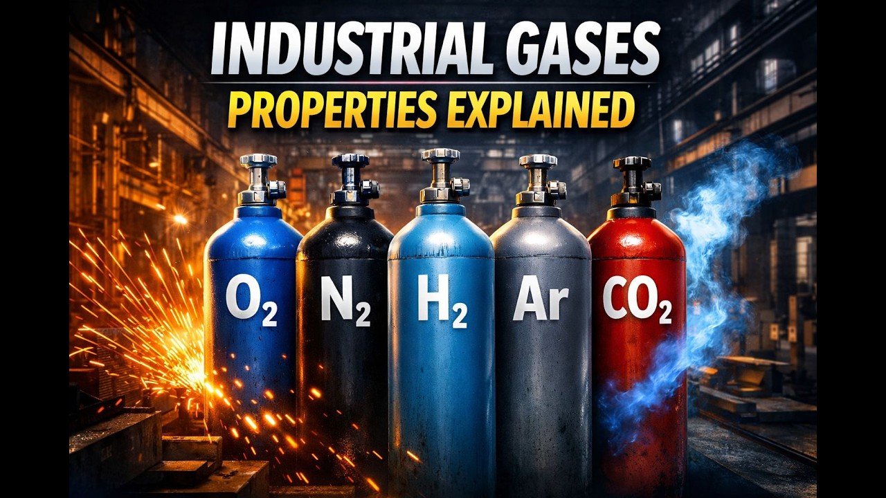 Properties of Industrial Gases Explained | Helium, Hydrogen, Nitrogen, Oxygen, Argon & More