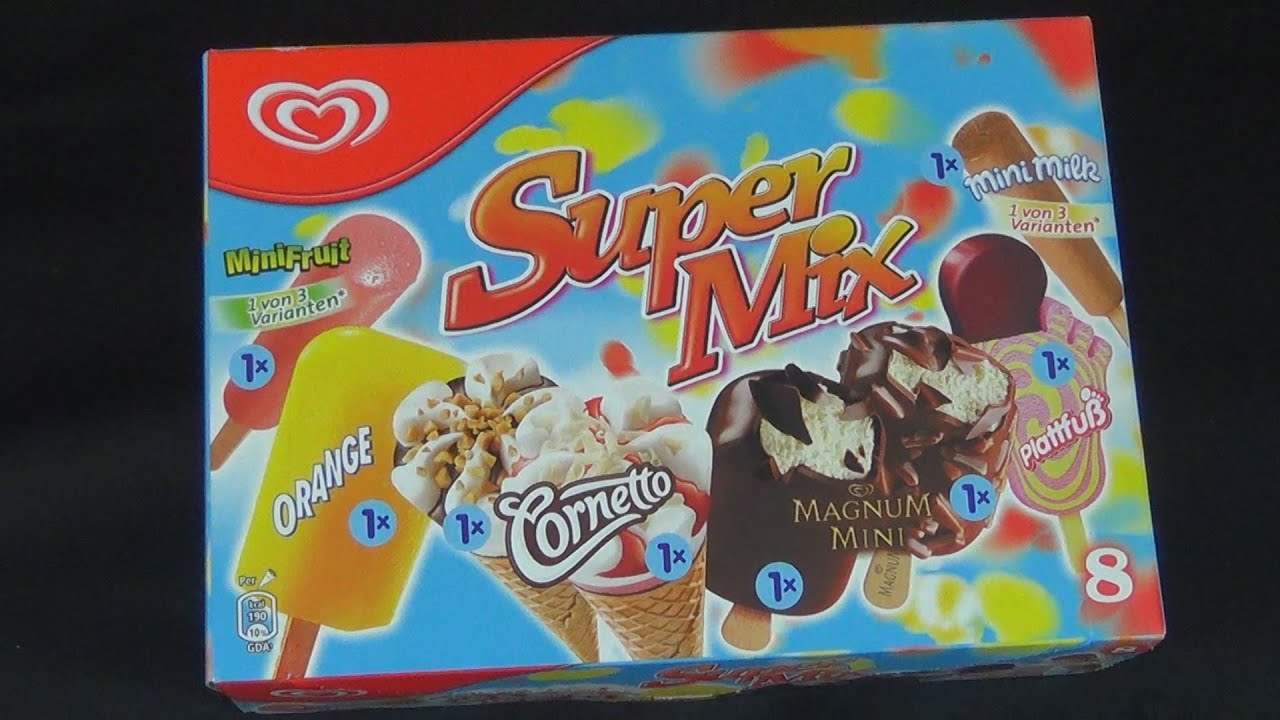 8x Langnese - Super Mix (Cornetto, Magnum, Mini Milk ...)