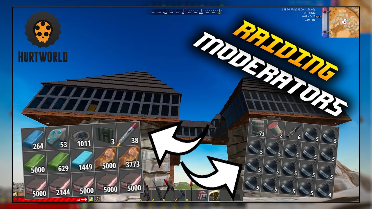 HURTWORLD || RAIDING MODERATORS BASE! #17