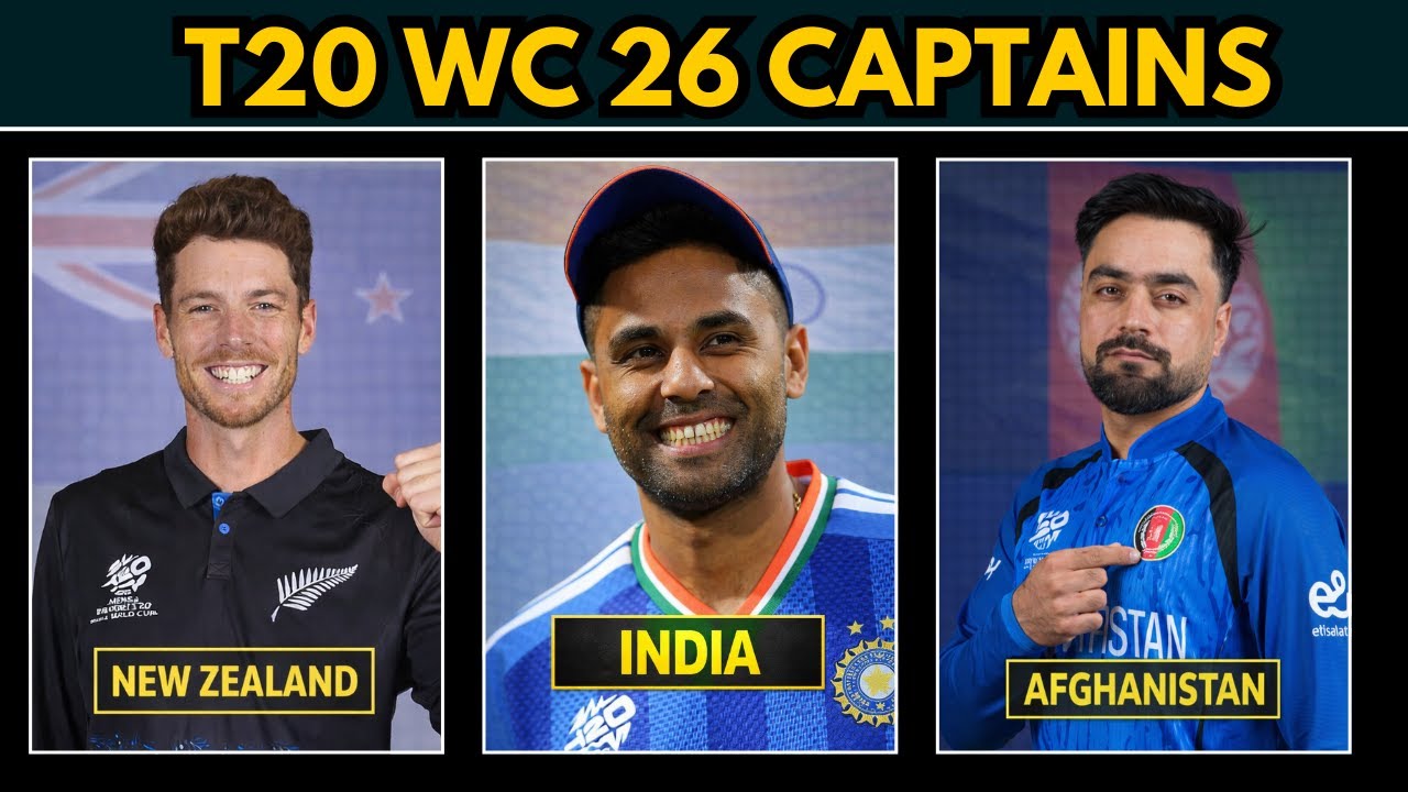 T20 World Cup 2026 : Captains of All Teams 🏏