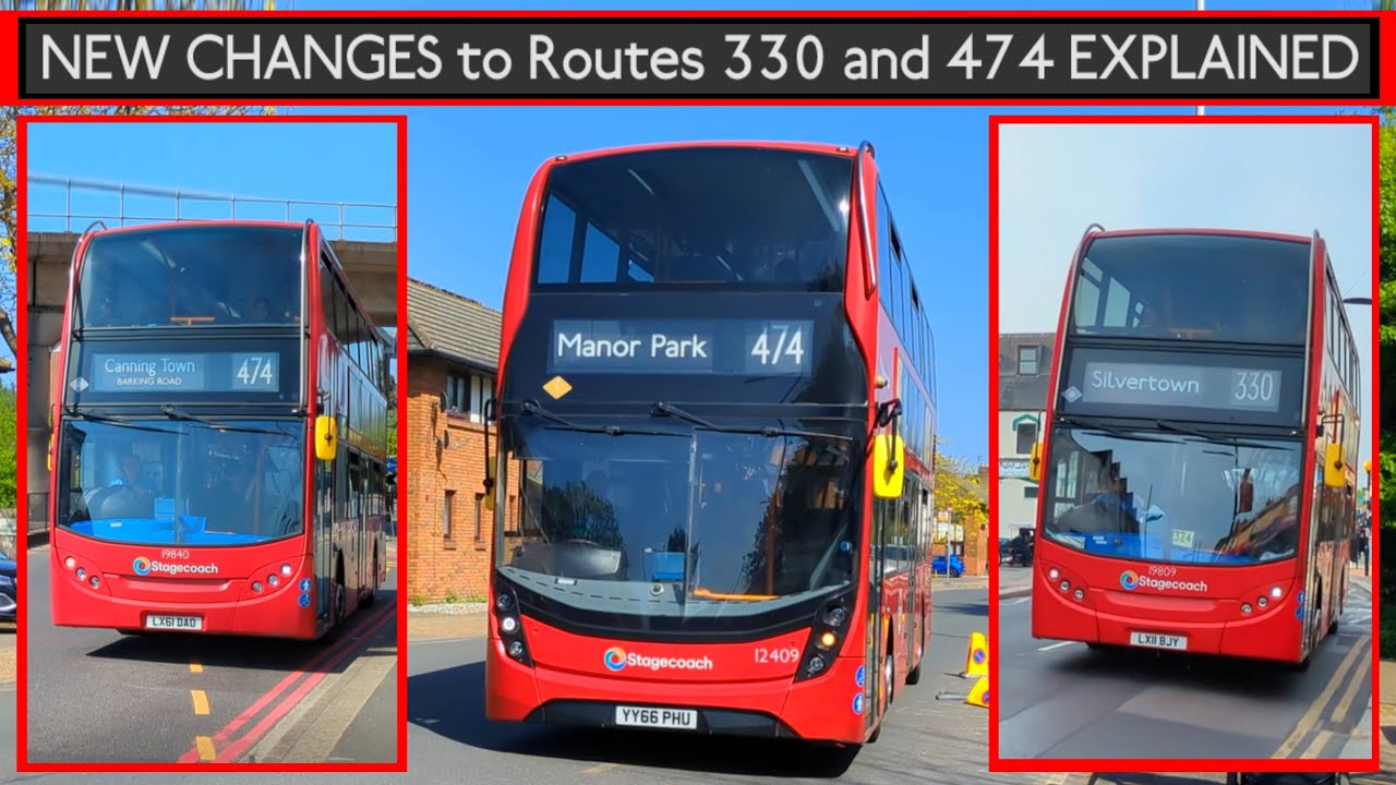 The LAST DAY Of Routes 474 & 330 Stagecoach Operation | London Bus Changes EXPLAINED (to GoAhead)