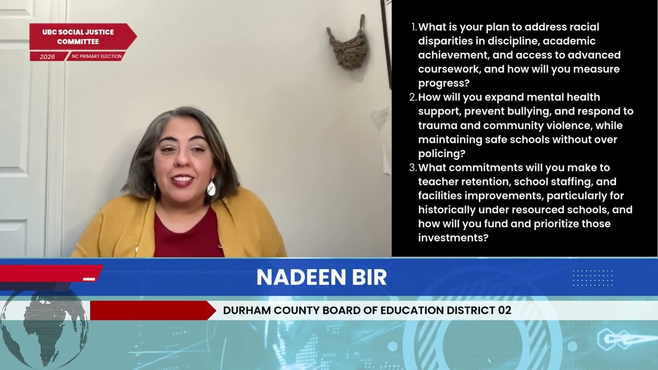 Durham County Board Of Education District 2 - Nadeen Bir