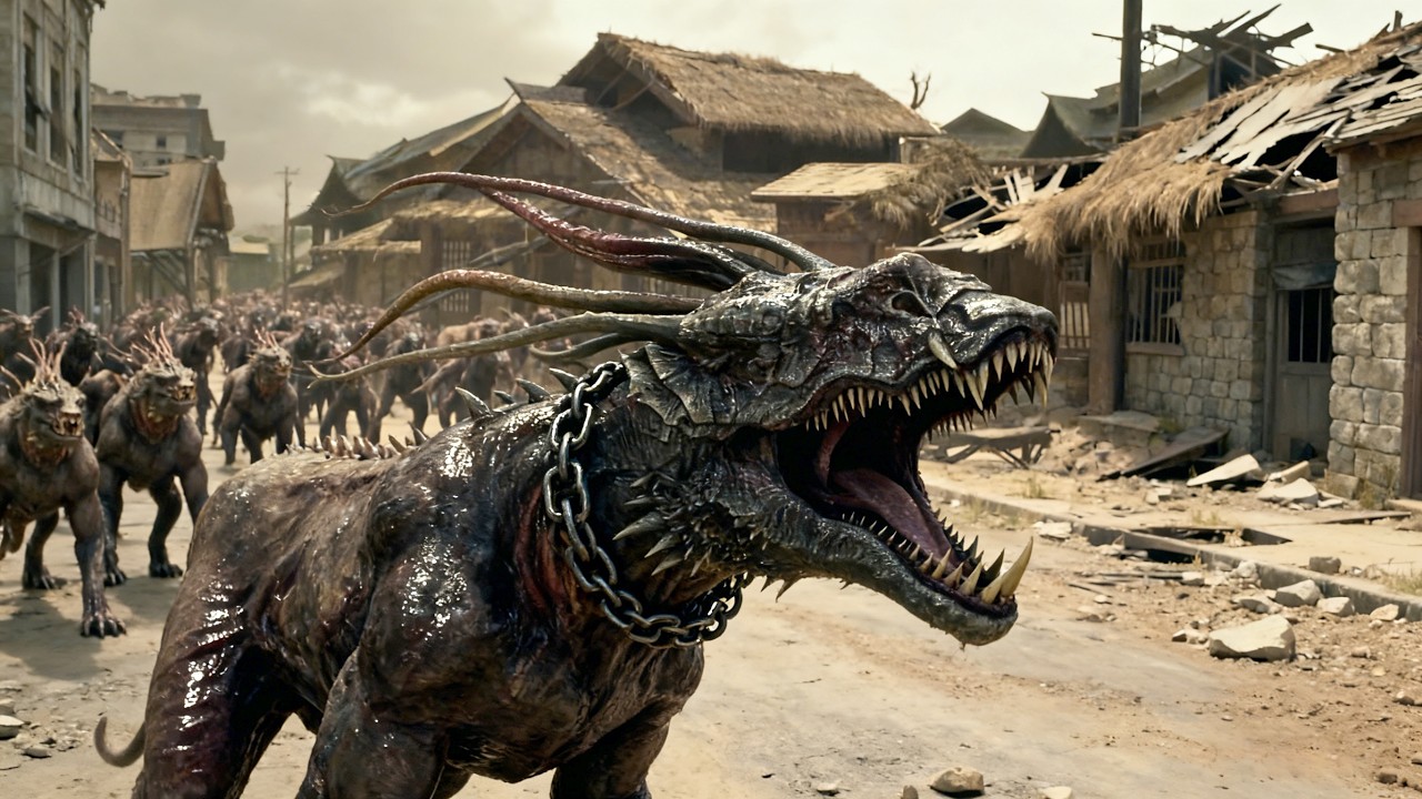 Monster | 兽潮来袭！实验室覆灭，变异生物群席卷沙漠城镇，特战小队无一生还！#怪物#灾难#movie