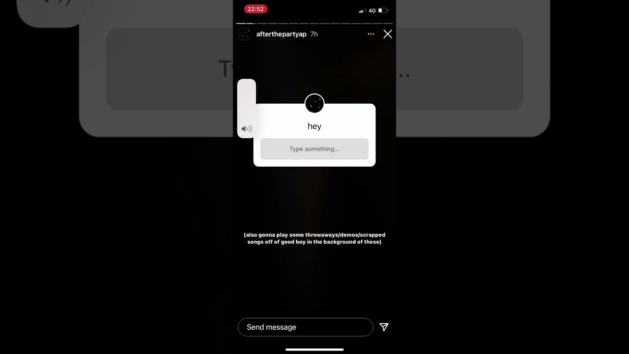 aftertheparty unreleased snippets / Q&A / ig story (2021)