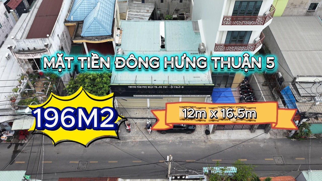 12m x 16,5m MẶT TIỀN ĐÔNG HƯNG THUẬN 5 PHƯỜNG ĐÔNG HƯNG THUẬN QUẬN 12