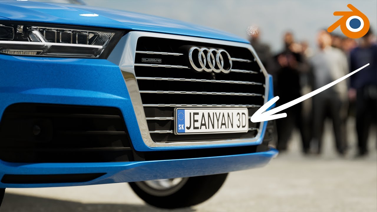 Blender beginner tutorial : license plate