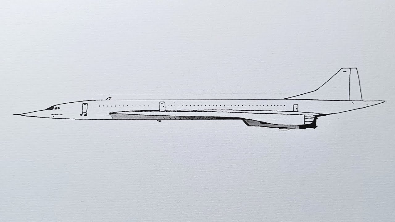 How to draw a Concorde | Step by Step
