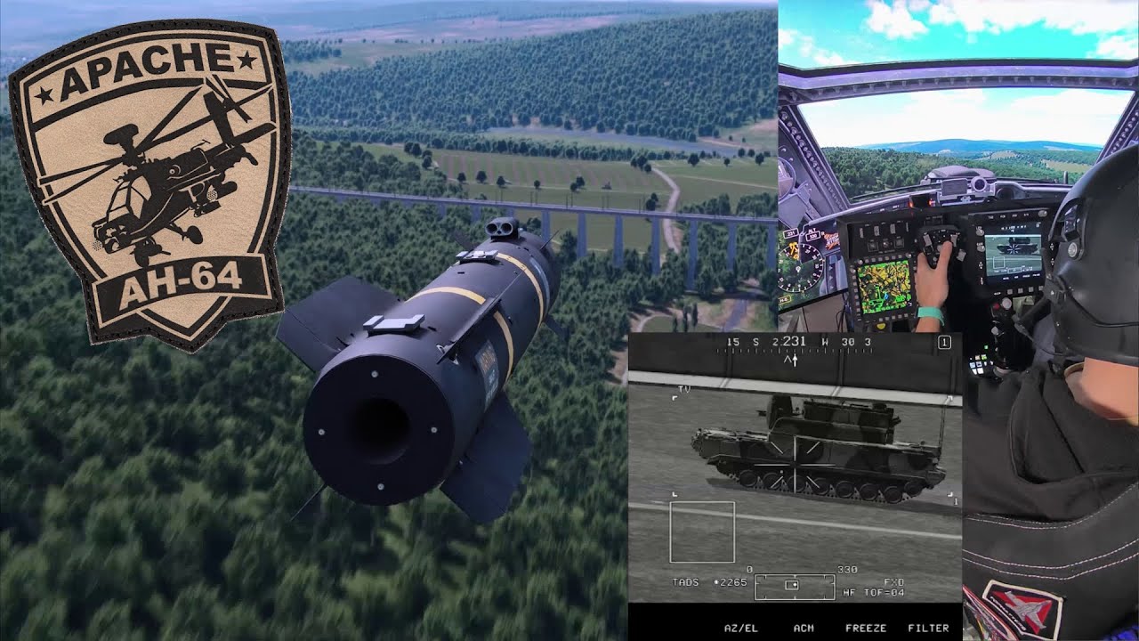 Just an Apache doing Apache things. Low-level tree cuttung and SAM hunting | DCS AH-64D Apache