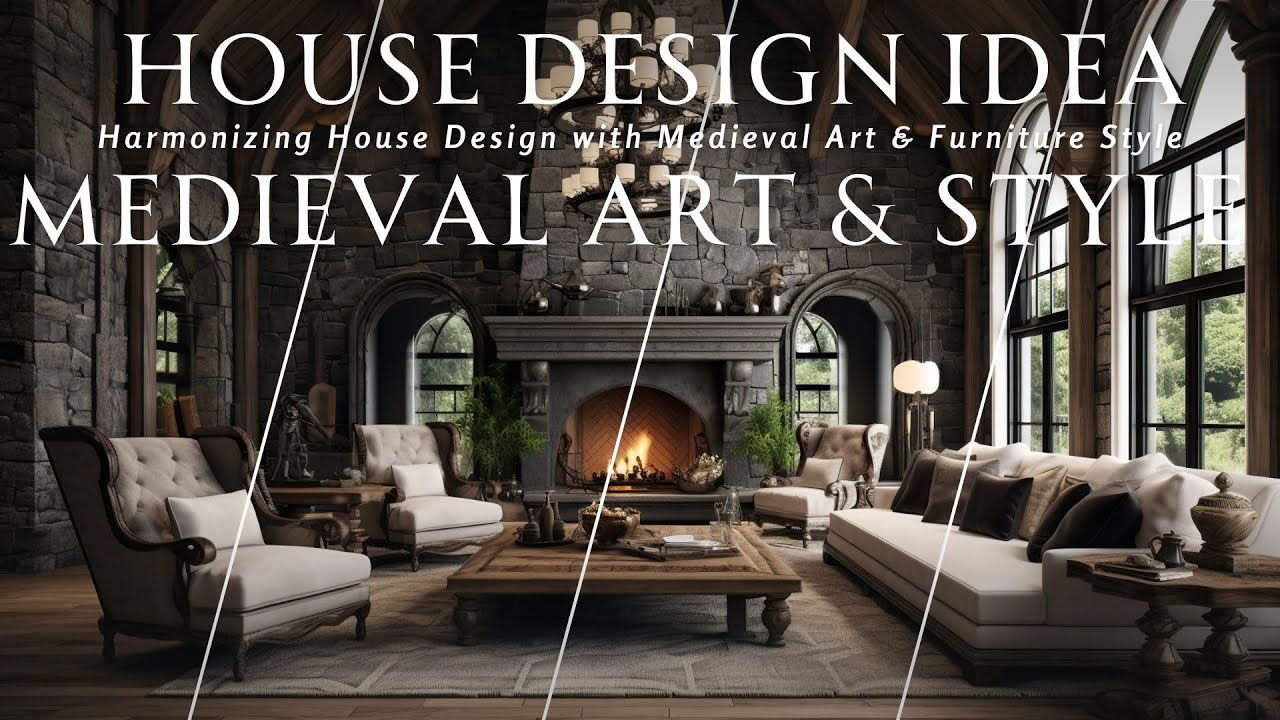 Harmonizing Modern Minimalist House Design with Medieval Art, Furniture and Architectural Accents