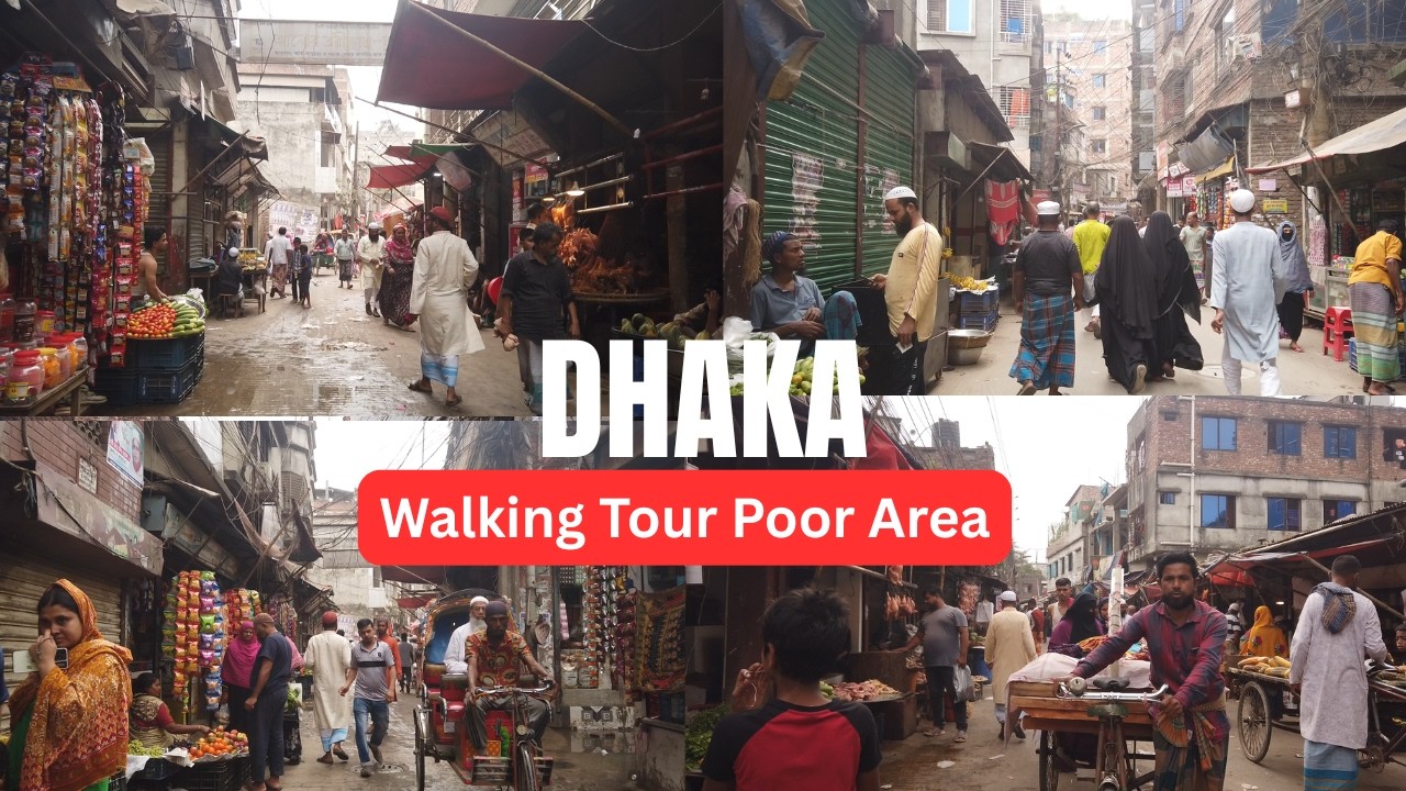 Dhaka Poor Area Bou Bazar Street Market.Poor Bangladeshi People And Slum Area Street Market.